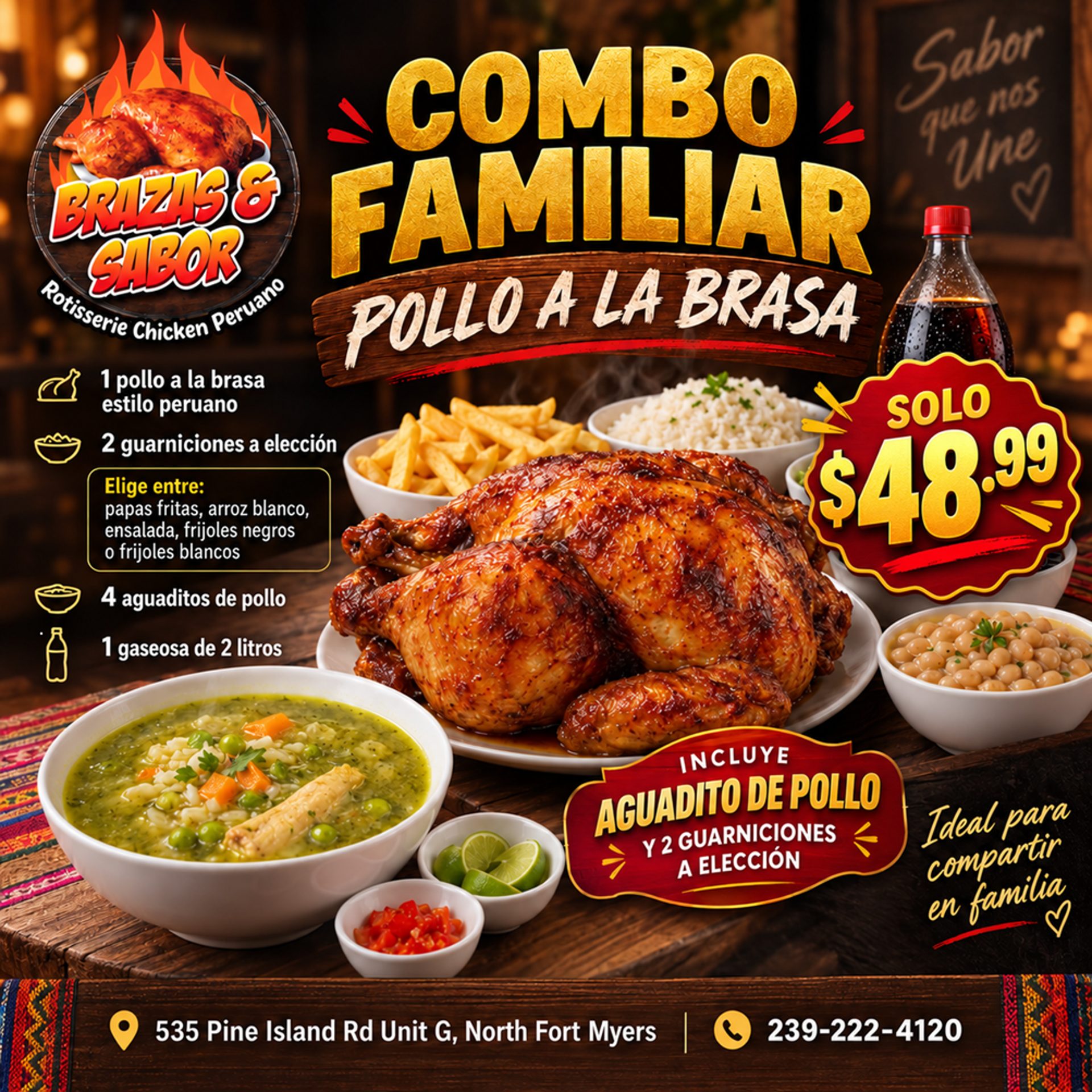 Rotisserie Chicken Family Meal!!! $48.99