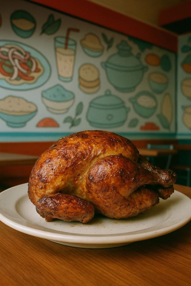 Pollo a la brasa solo.